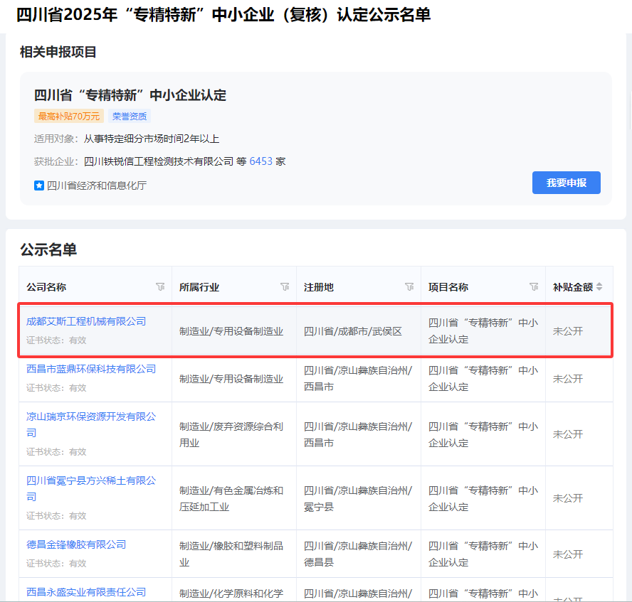 A&S, 成都艾斯机械